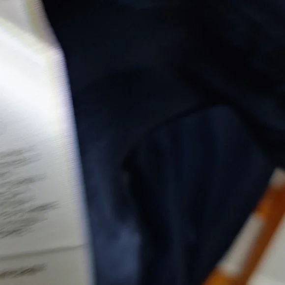 Liz Claiborne Tulip Dress Off White and Navy Blue Size 10 - Picture 8 of 16